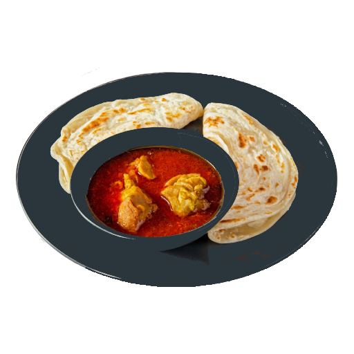 Parotta with Chicken Curry